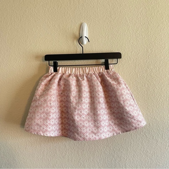 Margherita Girls Floral Print Pink Skirt with Belt and Pockets Girls Size 5 - Picture 2 of 7